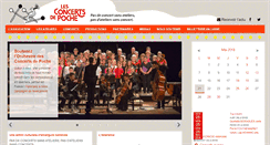 Desktop Screenshot of concertsdepoche.com