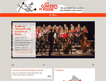 Tablet Screenshot of concertsdepoche.com